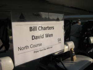 They had two 18-hole courses going at the same time - lots of people supporting the cause!